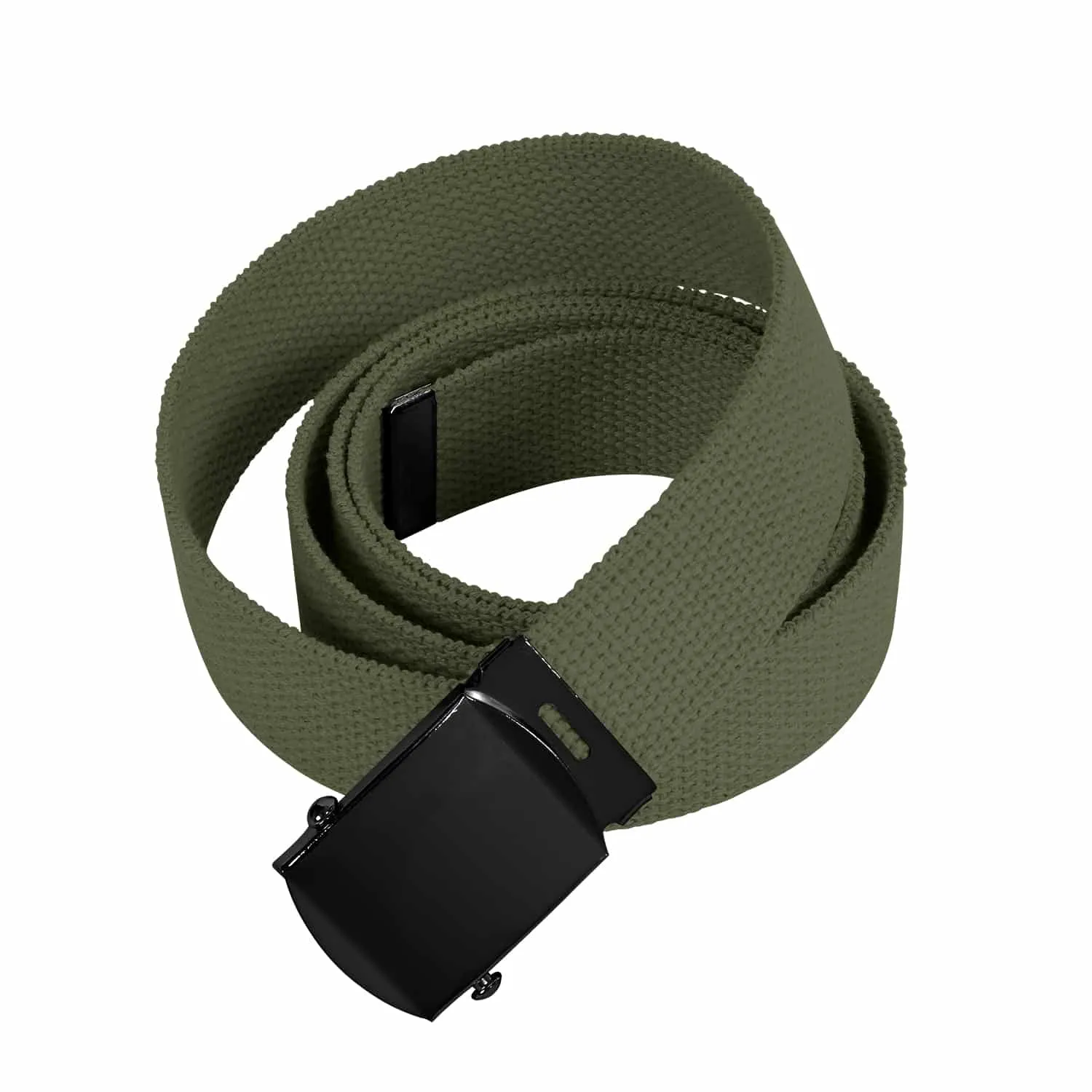 Web Belt Olive w/ Black Buckle