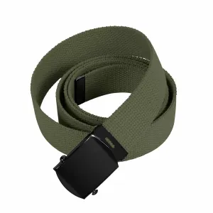 Web Belt Olive w/ Black Buckle