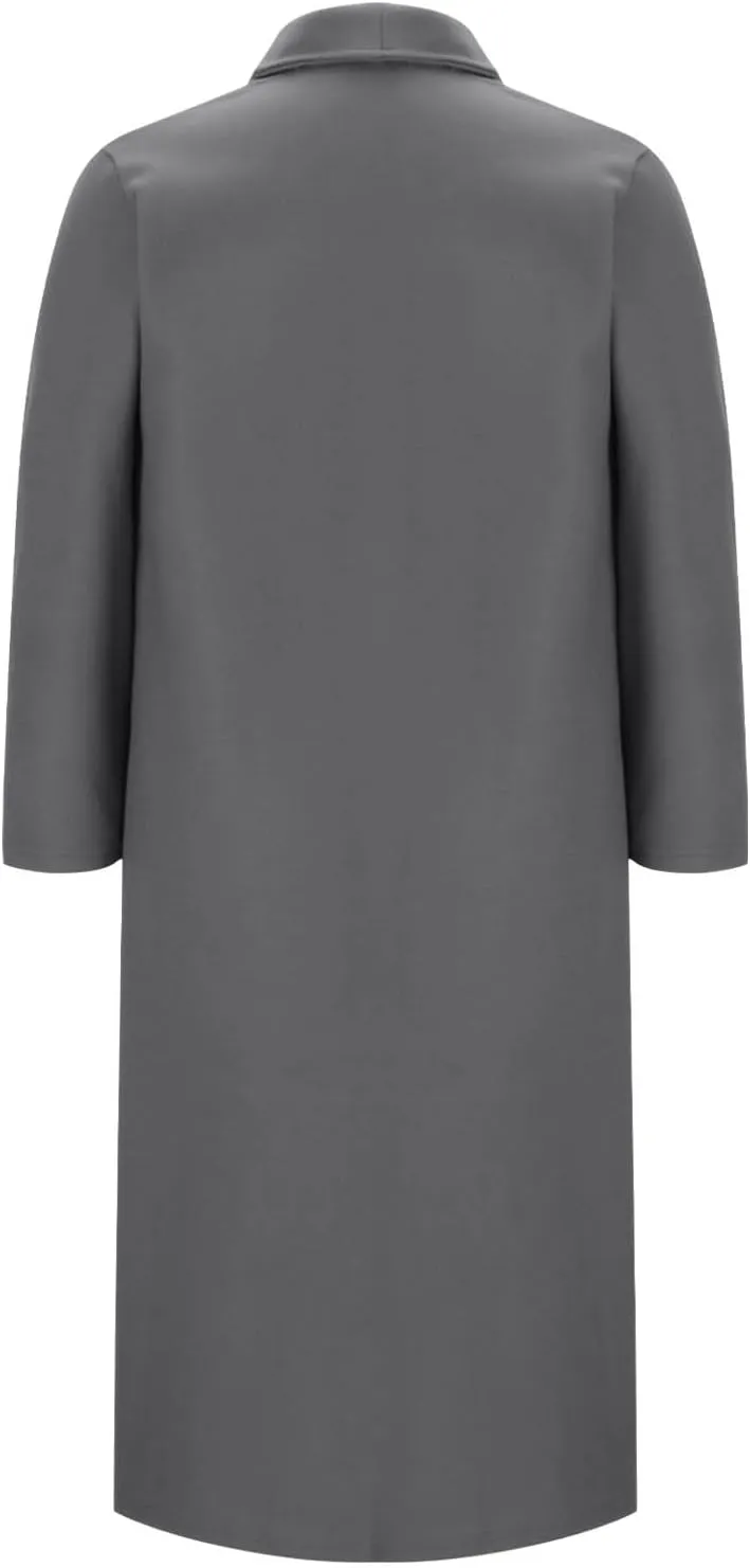 Women's Chic Shawl Collar Work Maxi Long Pea Coat Solid Color Thick Trench Coats Fall Winter Versatile Jackets 2024