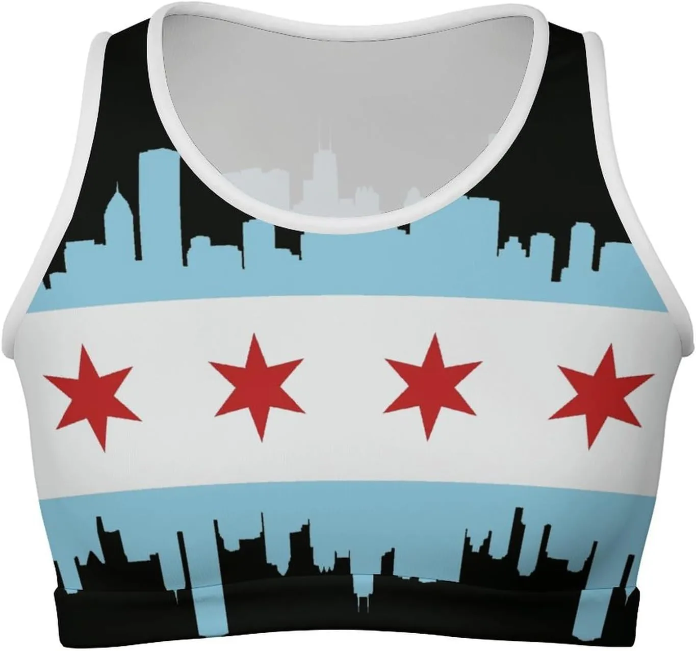 Women's Soft Sleeveless Tank Tops Gay-Bear Pride Flag Scoop Neck Basic Cami Shirts