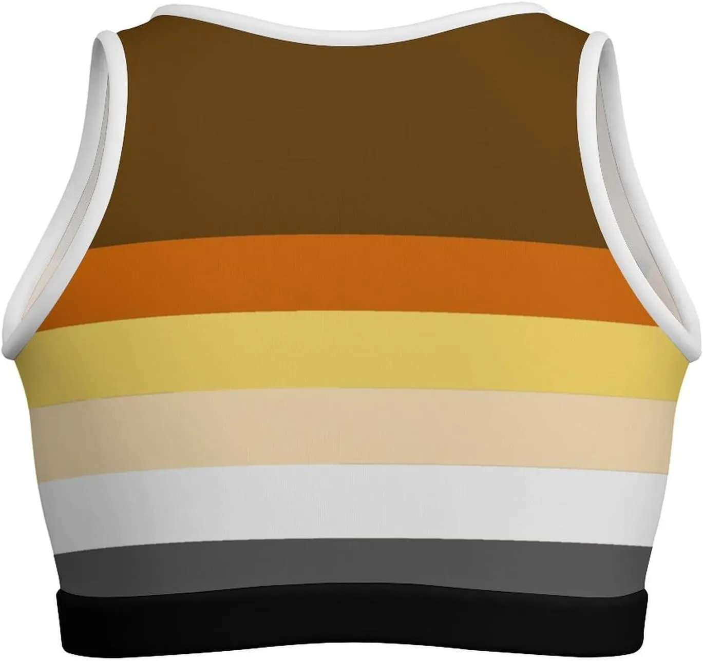 Women's Soft Sleeveless Tank Tops Gay-Bear Pride Flag Scoop Neck Basic Cami Shirts