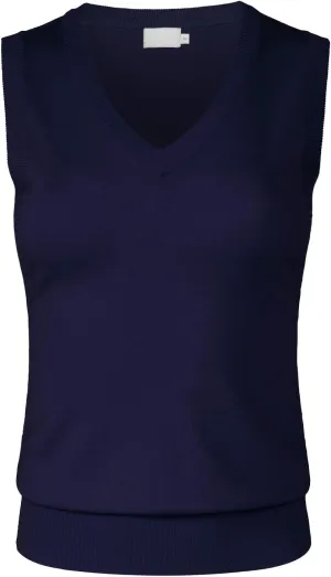 Women's Solid Basic V-Neck Sleeveless Soft Stretch Pullover Sweater Vest Top