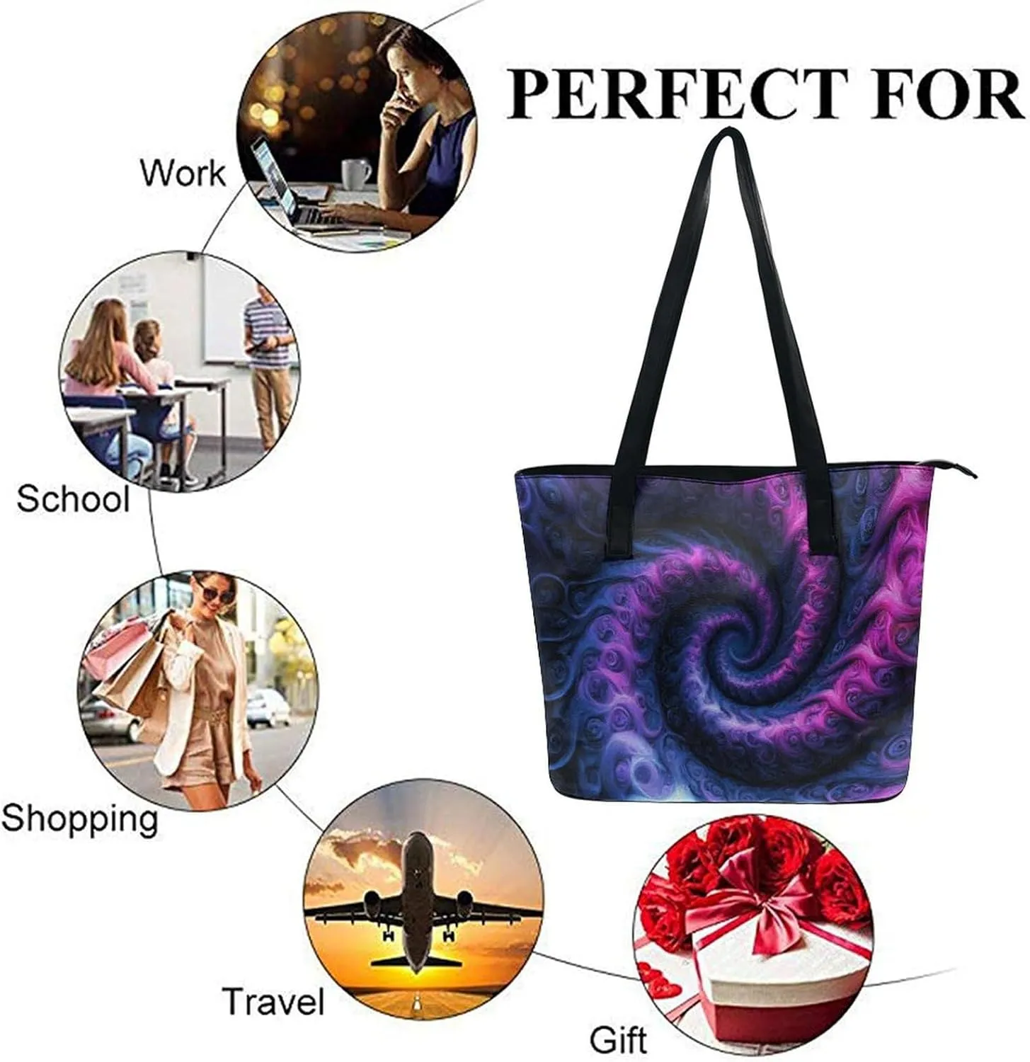 Women's Versatile Bucket Bag Soft PU Leather Trendy Shoulder Purse