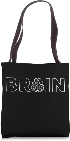 Word Brain for Doctor, Biology Student or Anatomy Professor Tote Bag