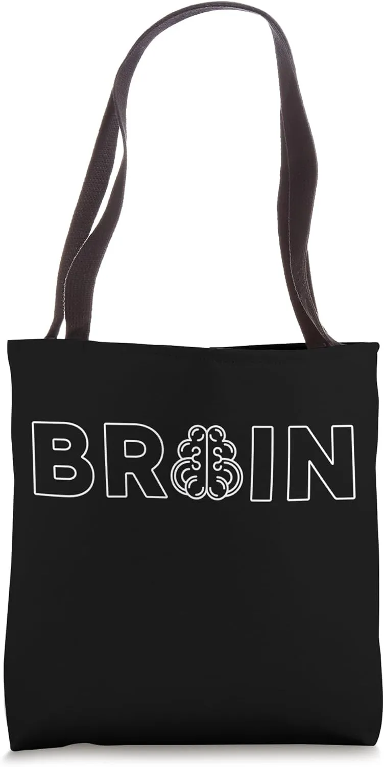 Word Brain for Doctor, Biology Student or Anatomy Professor Tote Bag