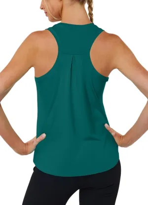 Workout Tank Tops for Women Racerback Tops Sleeveless Running Shirts Loose Fit Athletic Gym Quick Dry Exercise
