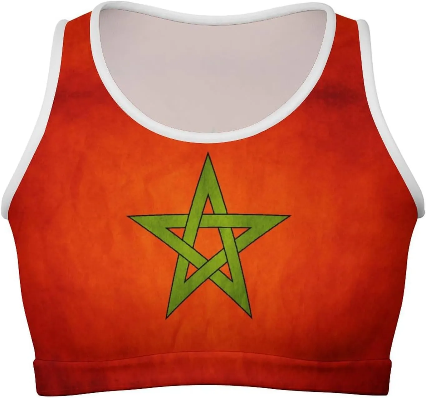 Zakqeik Women's Soft Sleeveless Tank Tops Mari El Flag Scoop Neck Basic Cami Shirts